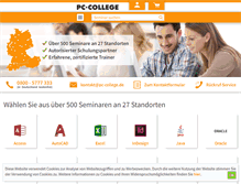 Tablet Screenshot of pc-college.de